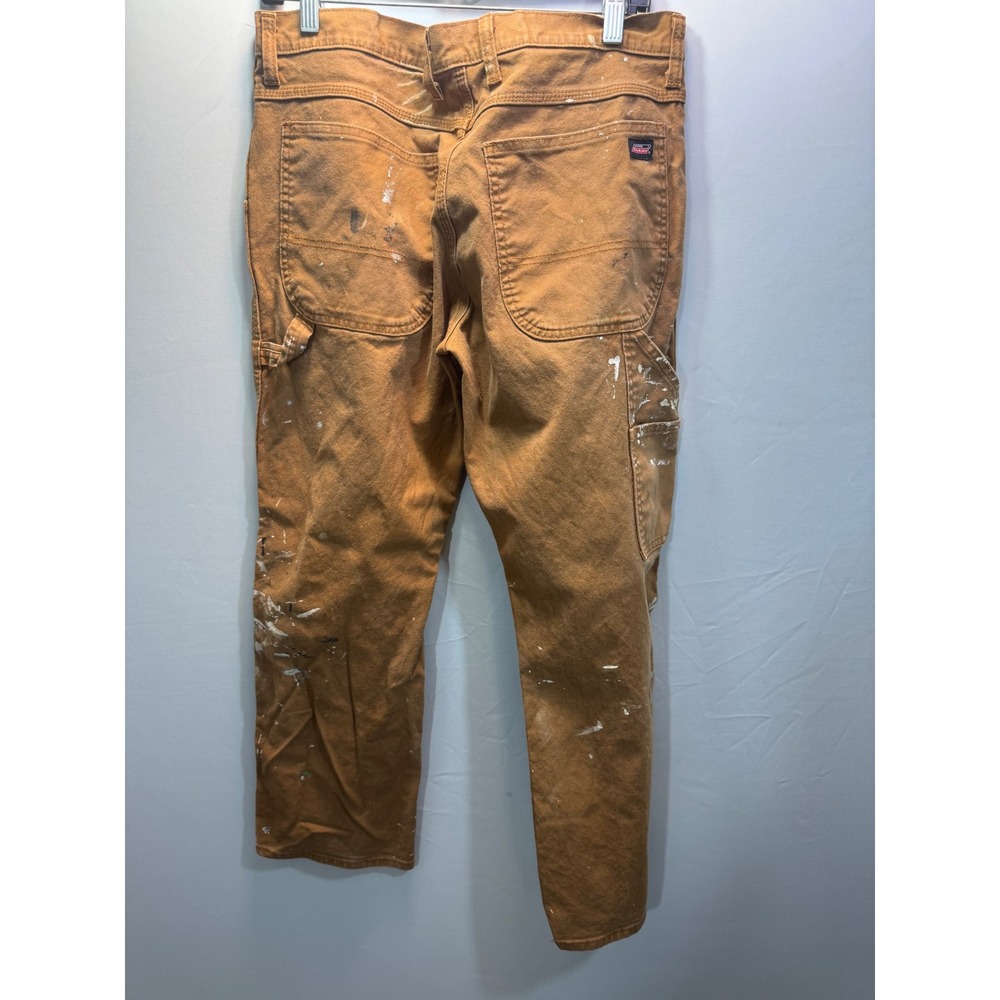 Dickies Paint Splattered Duck Canvas Carpenter Pants Mens Workwear Distressed - Picture 6 of 9